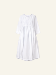 COTTON POPLIN LONG DRESS