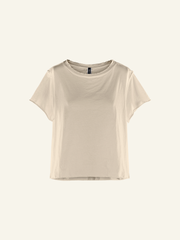 RAW CUT COTTON JERSEY T-SHIRT