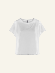 RAW CUT COTTON JERSEY T-SHIRT