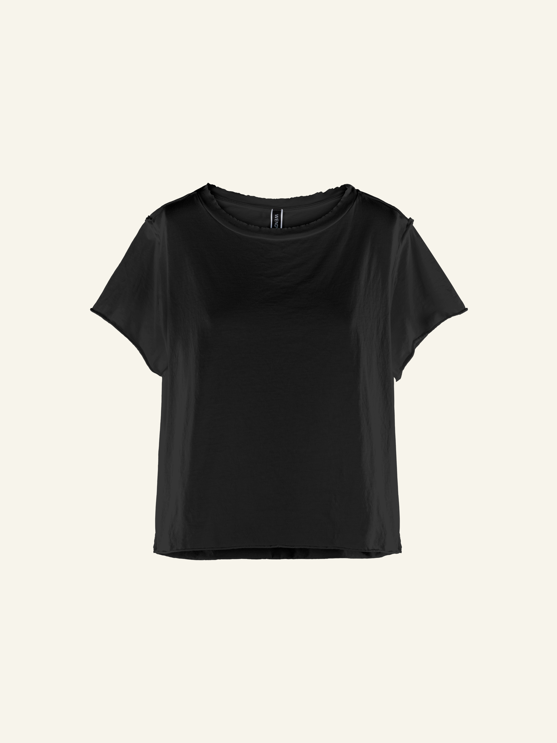 RAW CUT COTTON JERSEY T-SHIRT