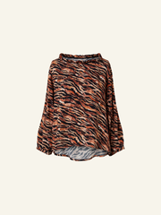 ANIMALIER VISCOSE BLOUSE