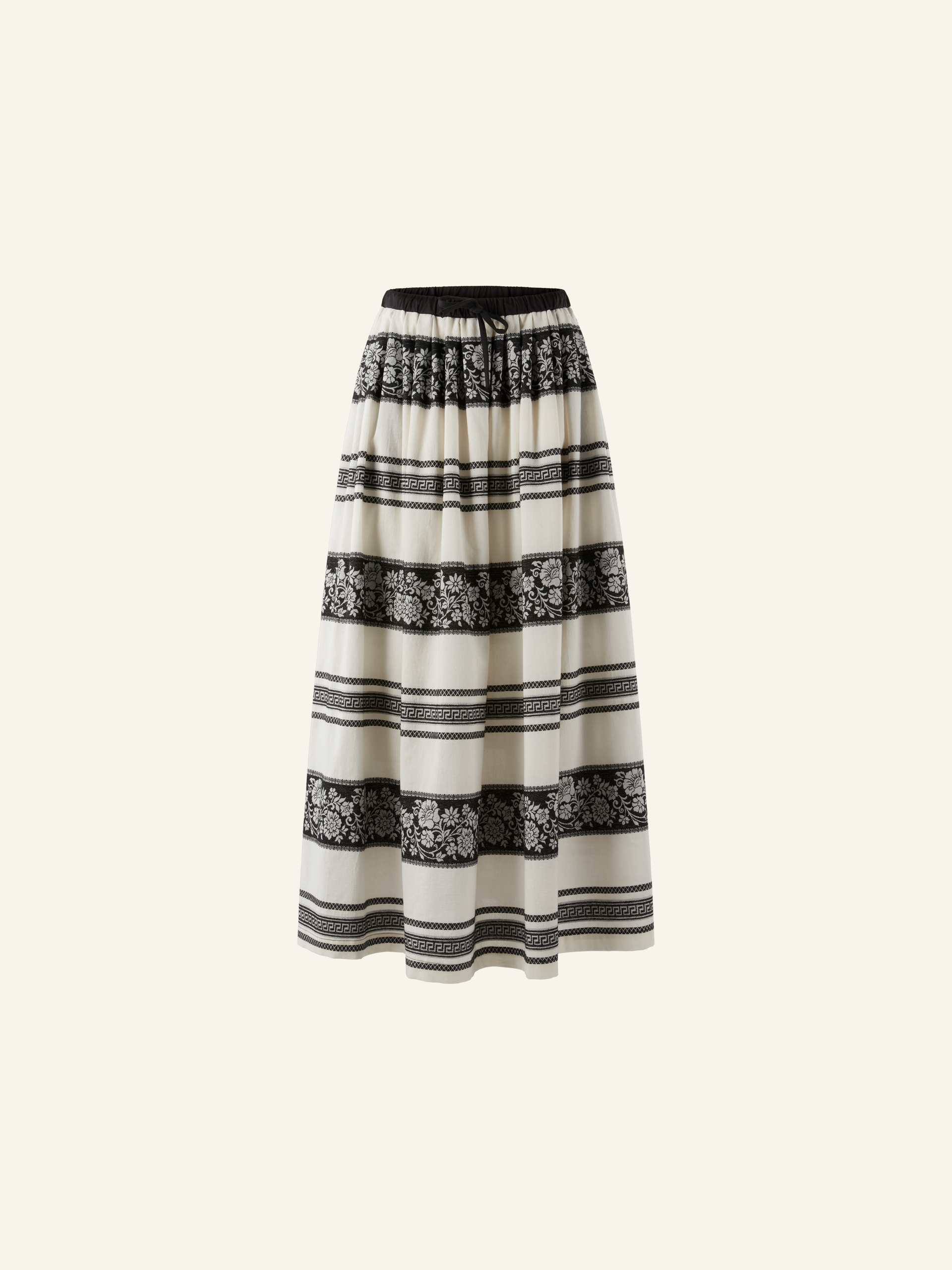 JAPANESE TEXTURE LONG SKIRT