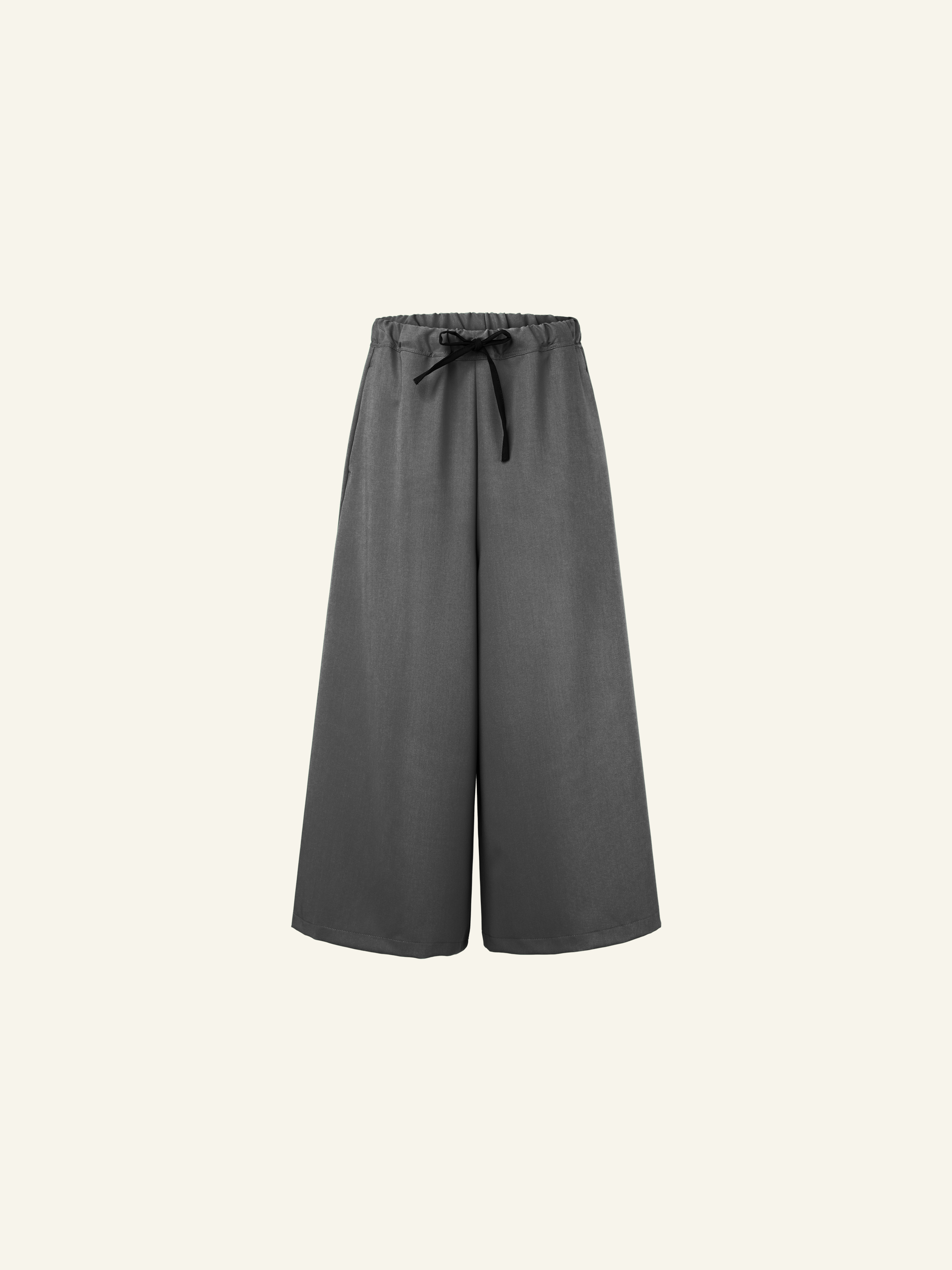 VISCOSE BLEND CULOTTE TROUSERS