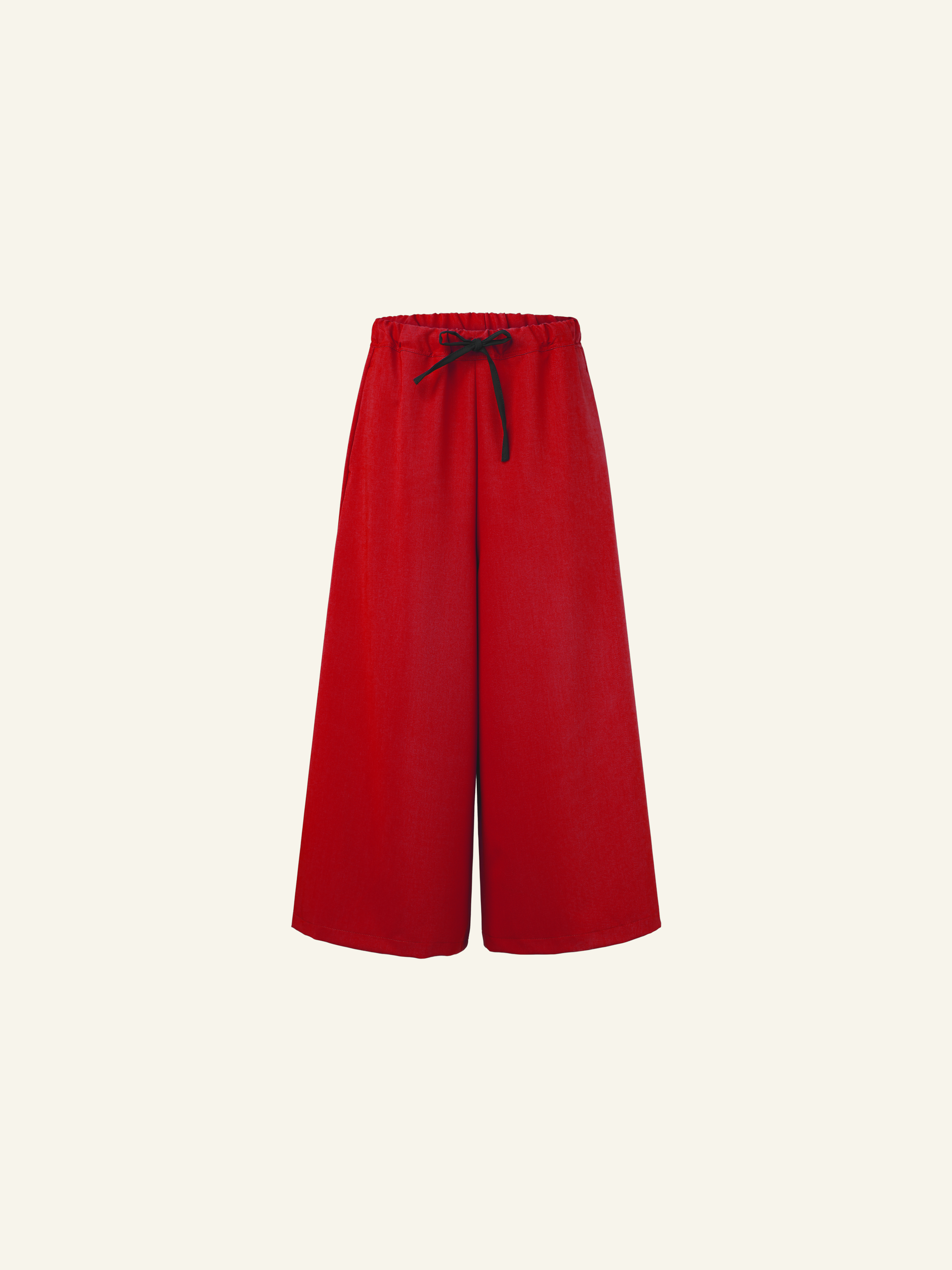 VISCOSE BLEND CULOTTE TROUSERS