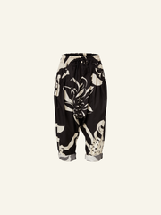 B/W PATTERN LOW CROTCH PANTS