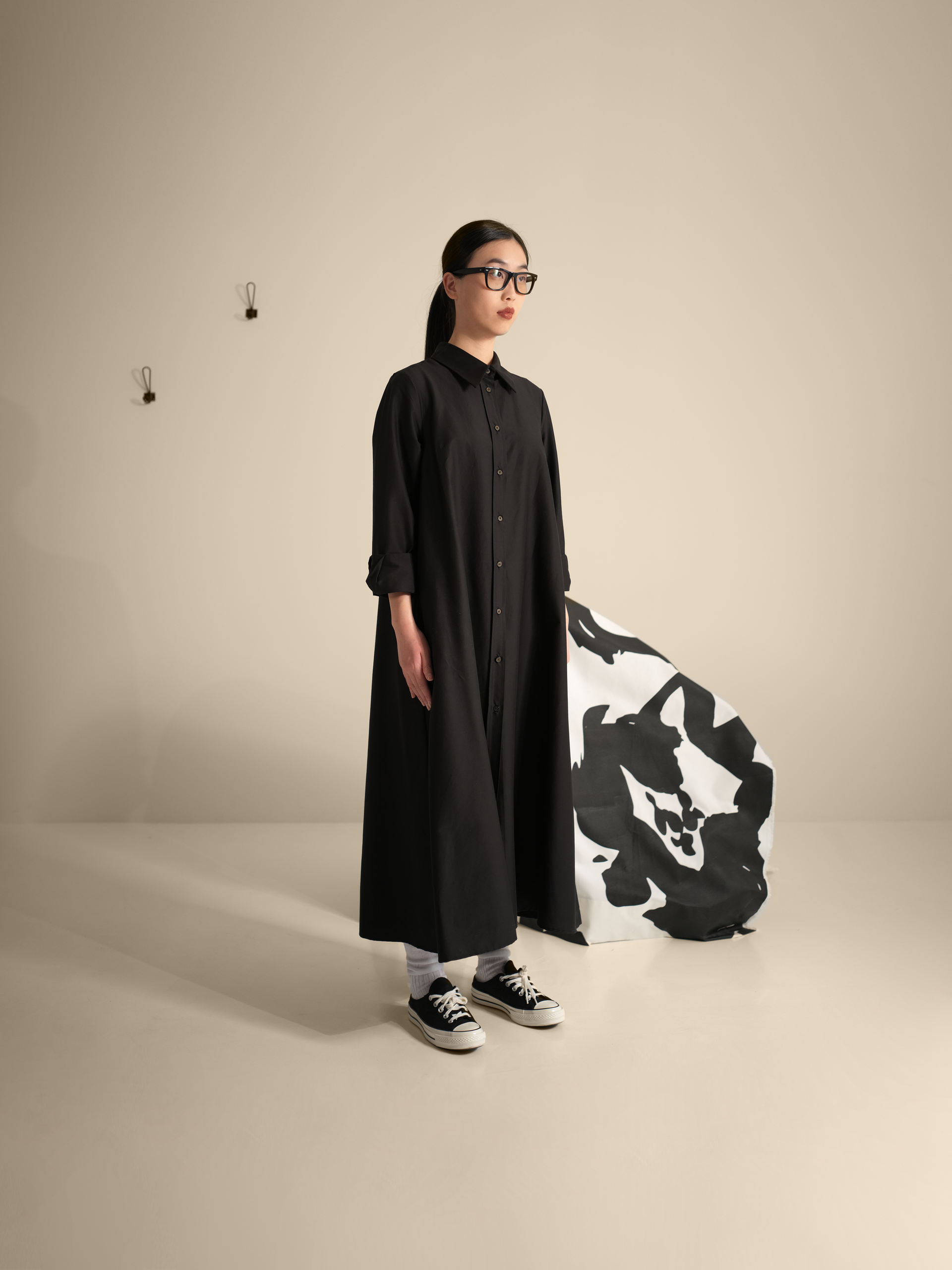 POPLIN CHEMISIER DRESS