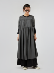 LONG VISCOSE BLEND DRESS