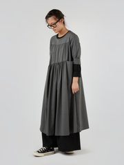 LONG VISCOSE BLEND DRESS