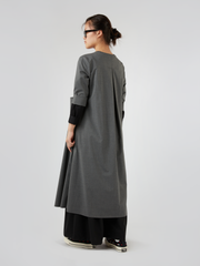 LONG VISCOSE BLEND DRESS