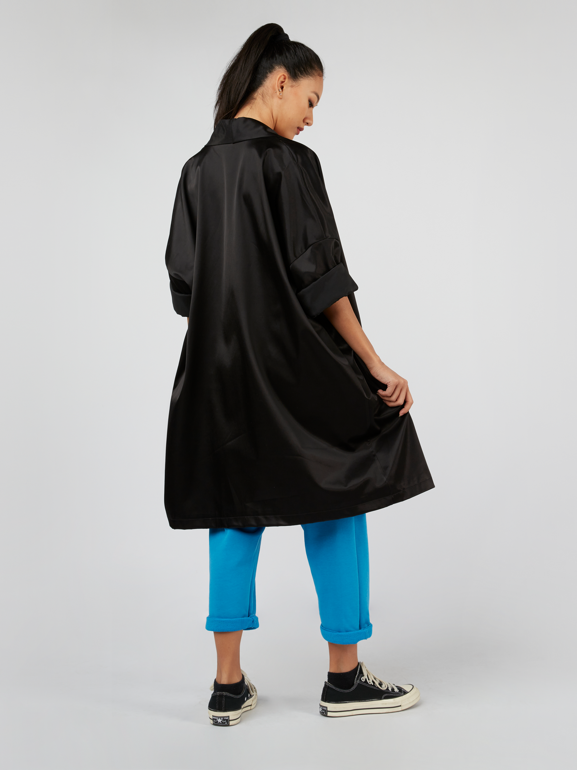 GIACCA KIMONO IN RASO