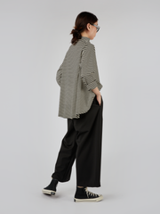 TROUSERS WITH FRONT PLEAT