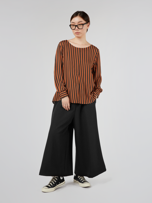 STRIPED VISCOSE BLOUSE