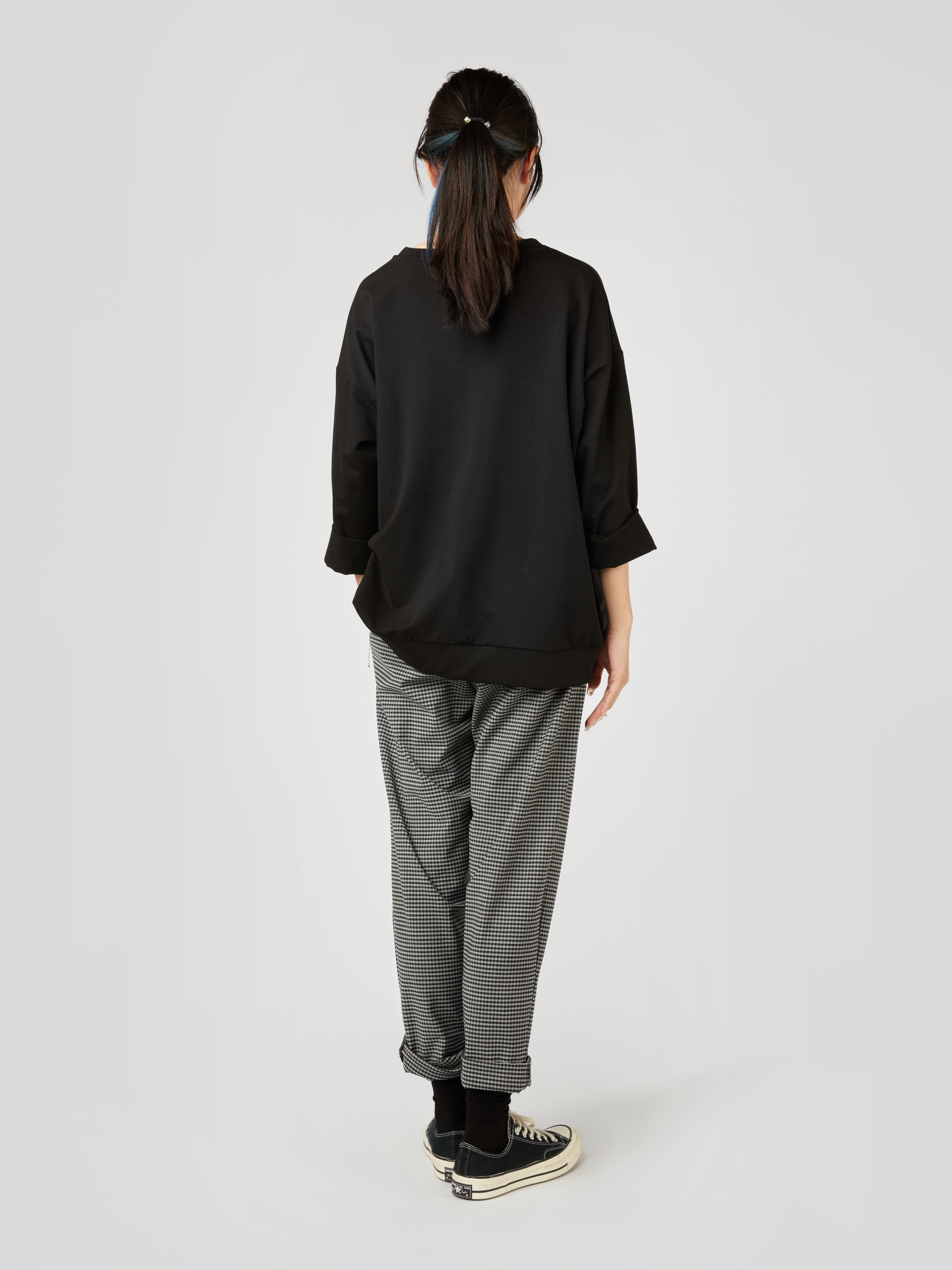 VICHY WOOL BLEND PANTS