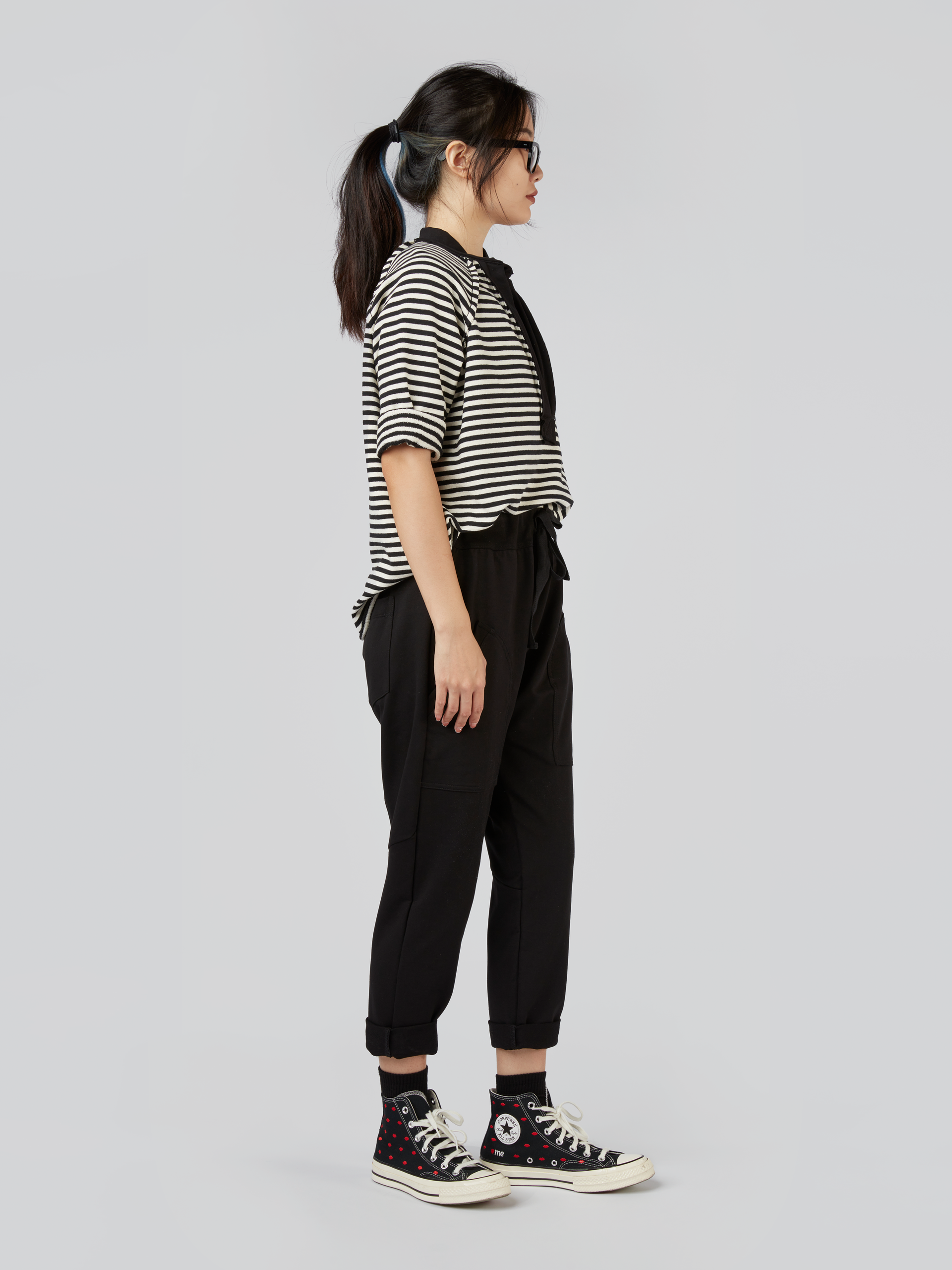 PANTALONI JOGGER IN FELPA