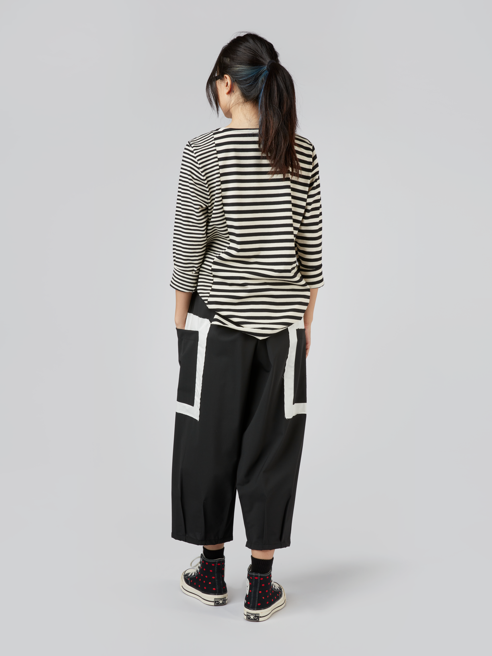 TROUSERS WITH PATCHWORK POCKETS