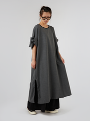 WOOL BLEND DRESS WITH SLITS