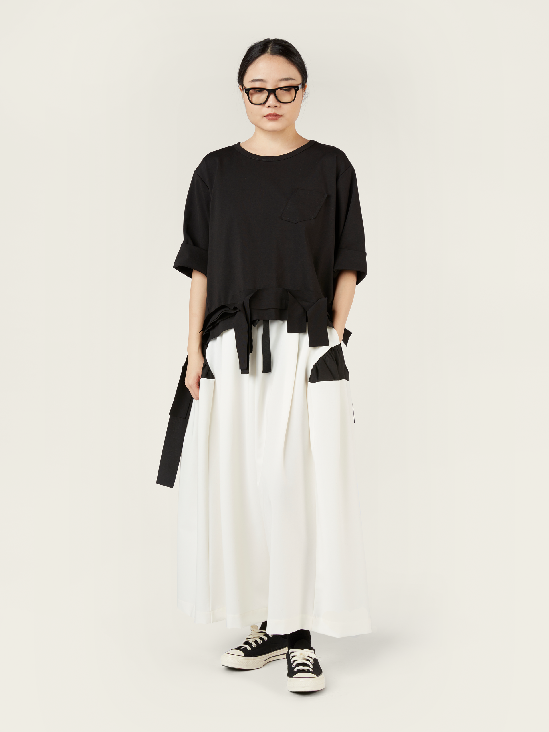 VERY WIDE PANTS IN VISCOSE BLEND