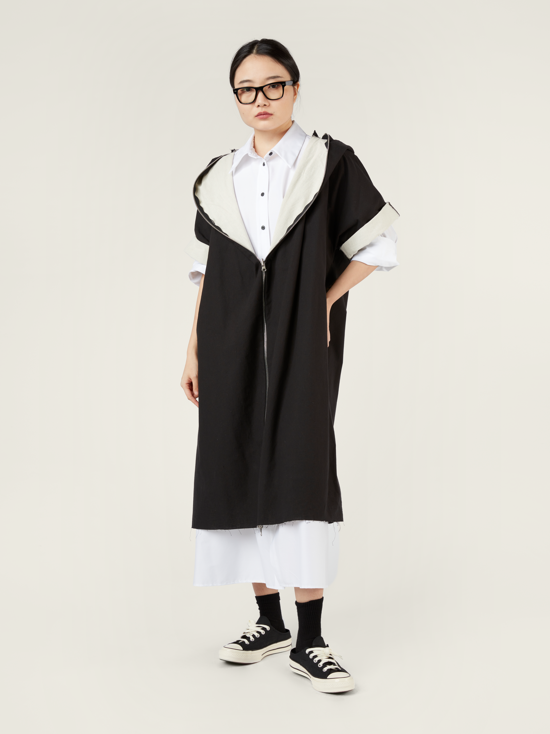 POPLIN CHEMISIER DRESS